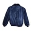 Vintage 70s Timber King Bomber Faux Fur Collar Jacket Mens Size M Navy Blue USAF