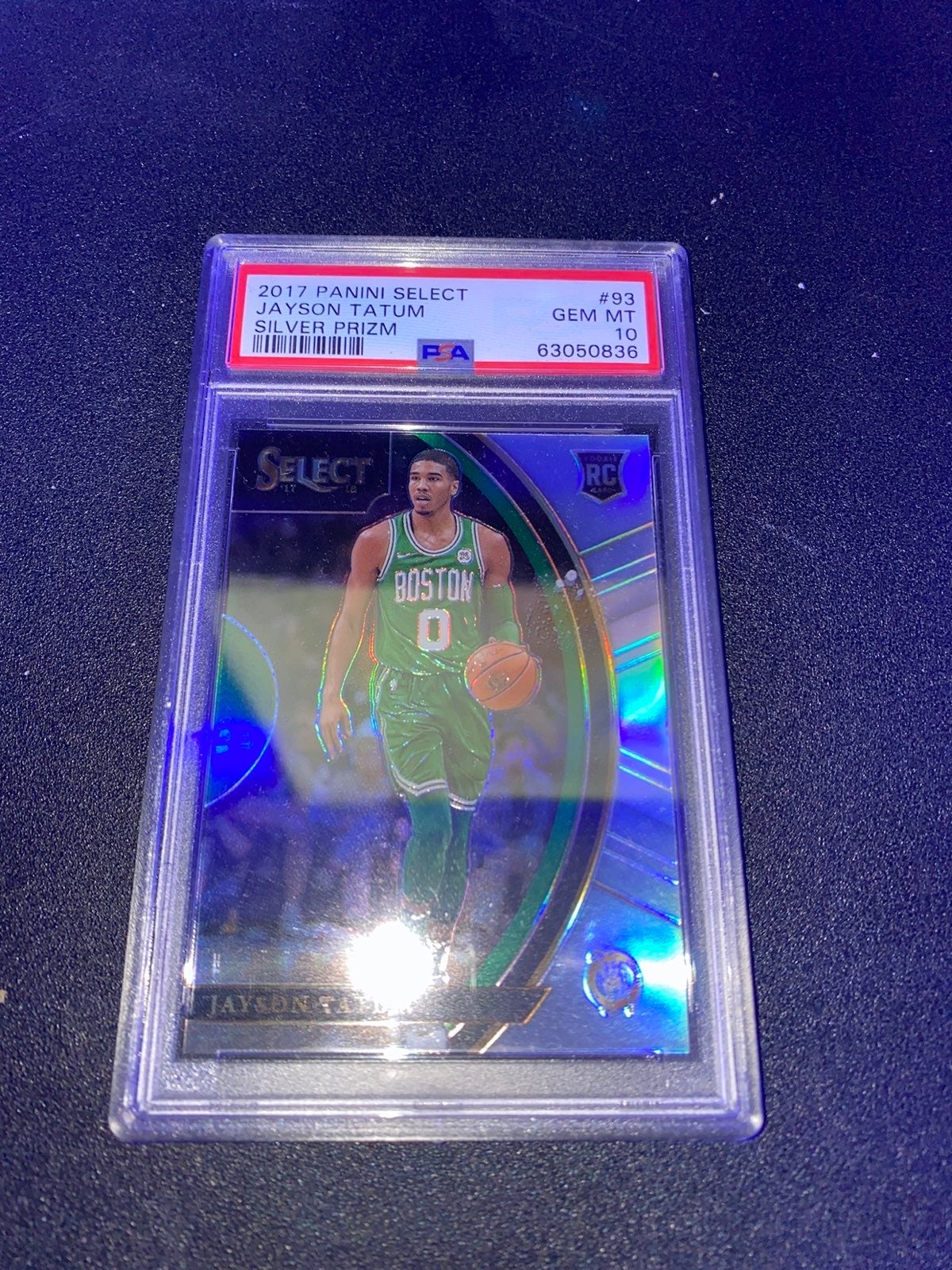 Jayson Tatum 2017 Panini Select Silver PSA 10 Rookie card
