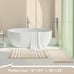 Bathroom Rugs Set 2 Piece, Extra Soft and Absorbent Fluffy
