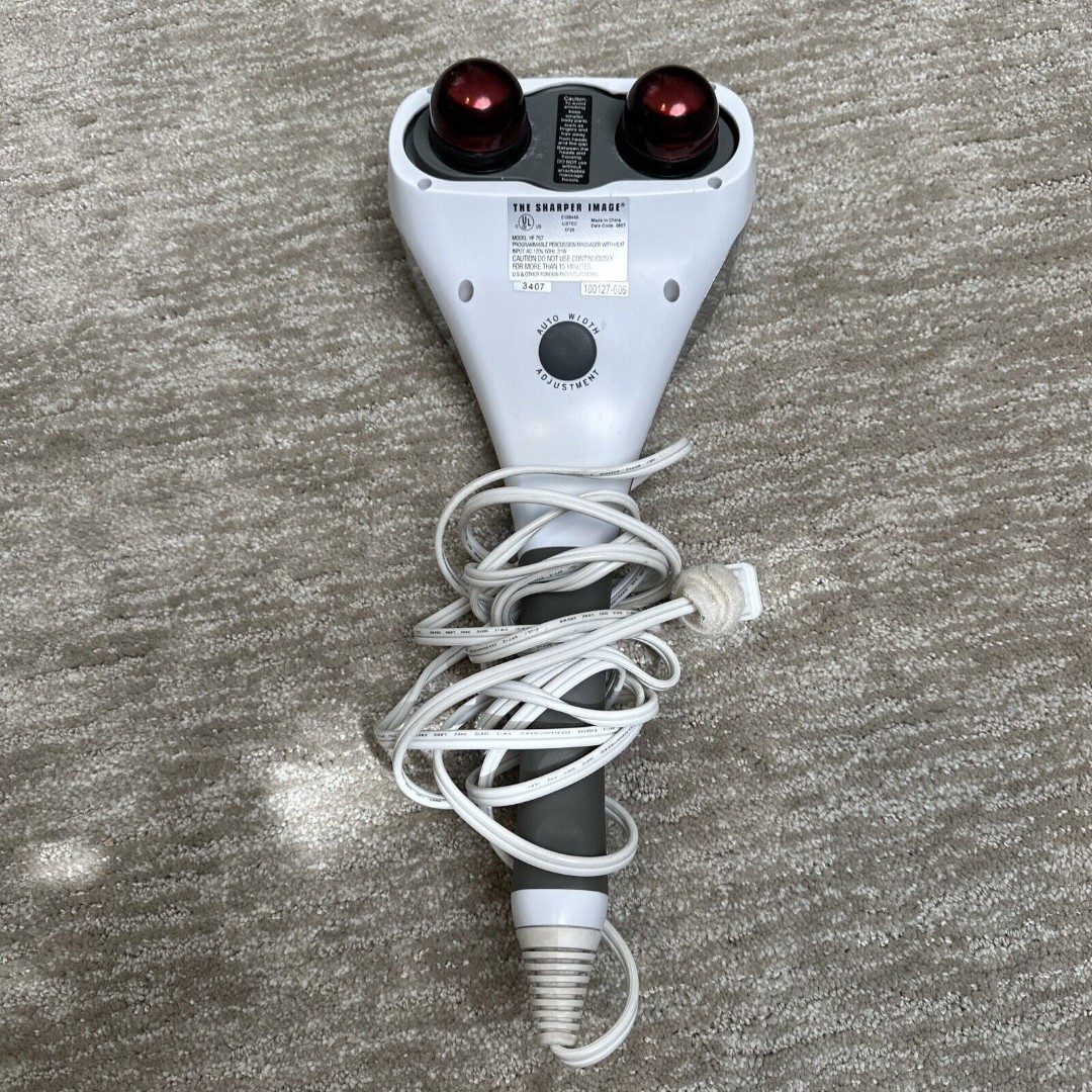Sharper Image Massager HF-767 Handheld Programmable Percussion w/ Heat