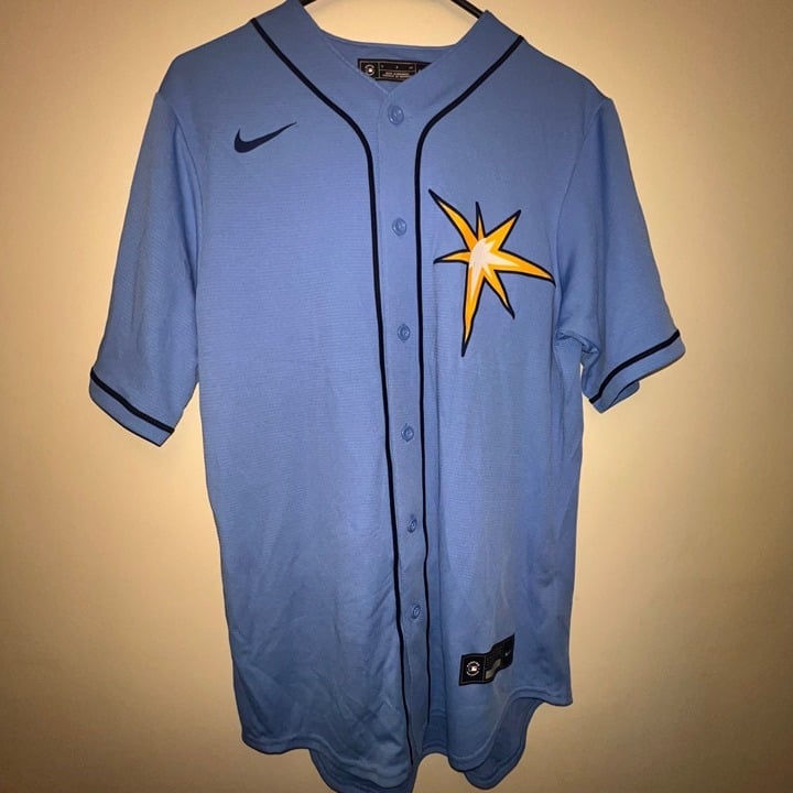 Nike Tampa Bay Rays Wander Franco #5 MLB Jersey Blue Size small