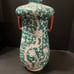Handled green dogwood vase