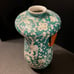 Handled green dogwood vase
