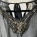 NEW Bird By Juicy Couture Silk Jewel Rhinestone Evening Blouse Ribbon tie Shirt