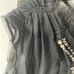 NEW Bird By Juicy Couture Silk Jewel Rhinestone Evening Blouse Ribbon tie Shirt