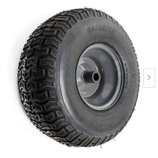 15 in. x 5.00-6 in. Front Wheel Assembly with Round Edge Tire and Grey Rims - Fi