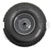 15 in. x 5.00-6 in. Front Wheel Assembly with Round Edge Tire and Grey Rims - Fi