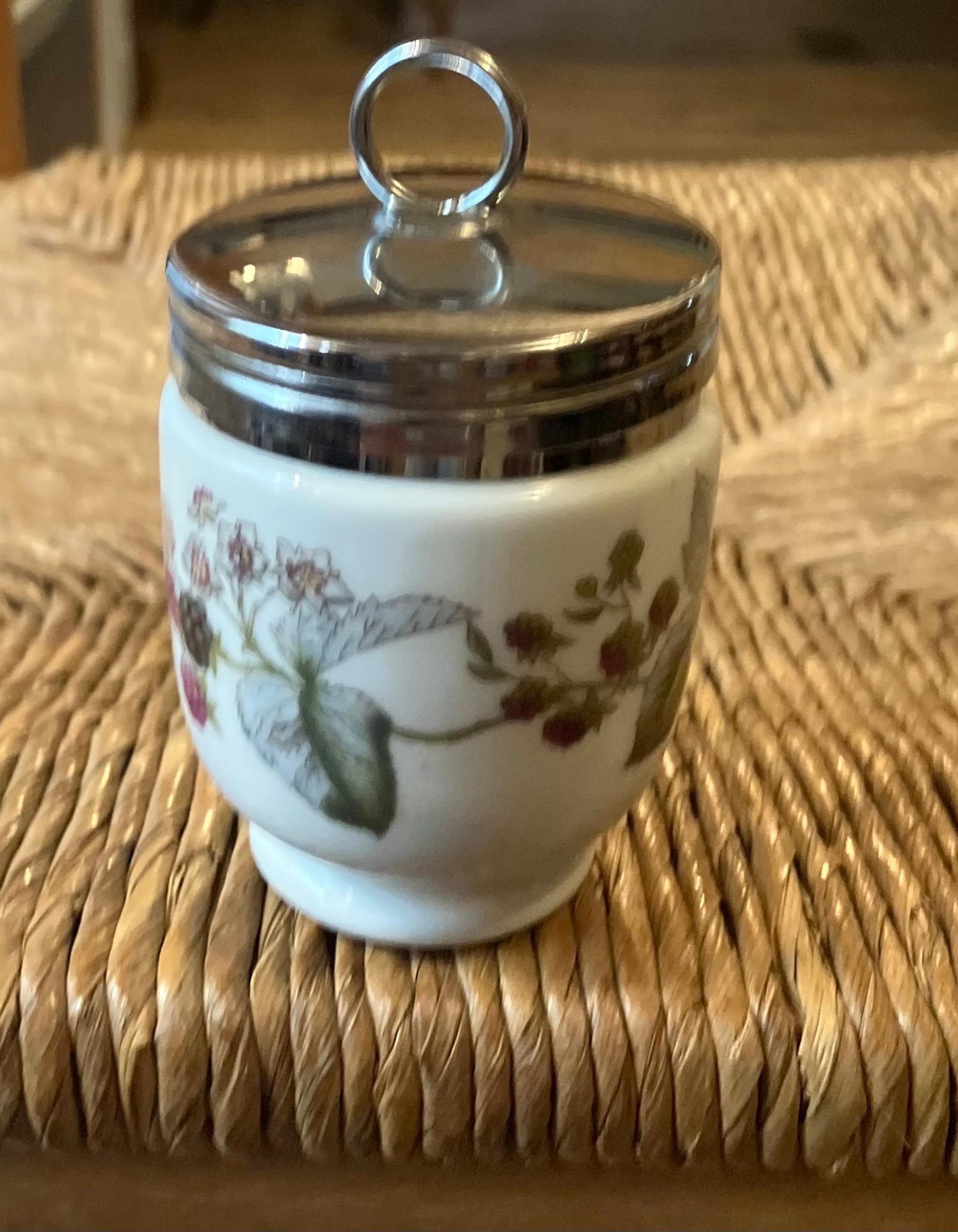 Vintage Royal Worcester Egg Coddler Lavinia Pattern England