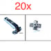 (20)x Hinges # 115913 with plates # 115920 replacement parts for IKEA furniture