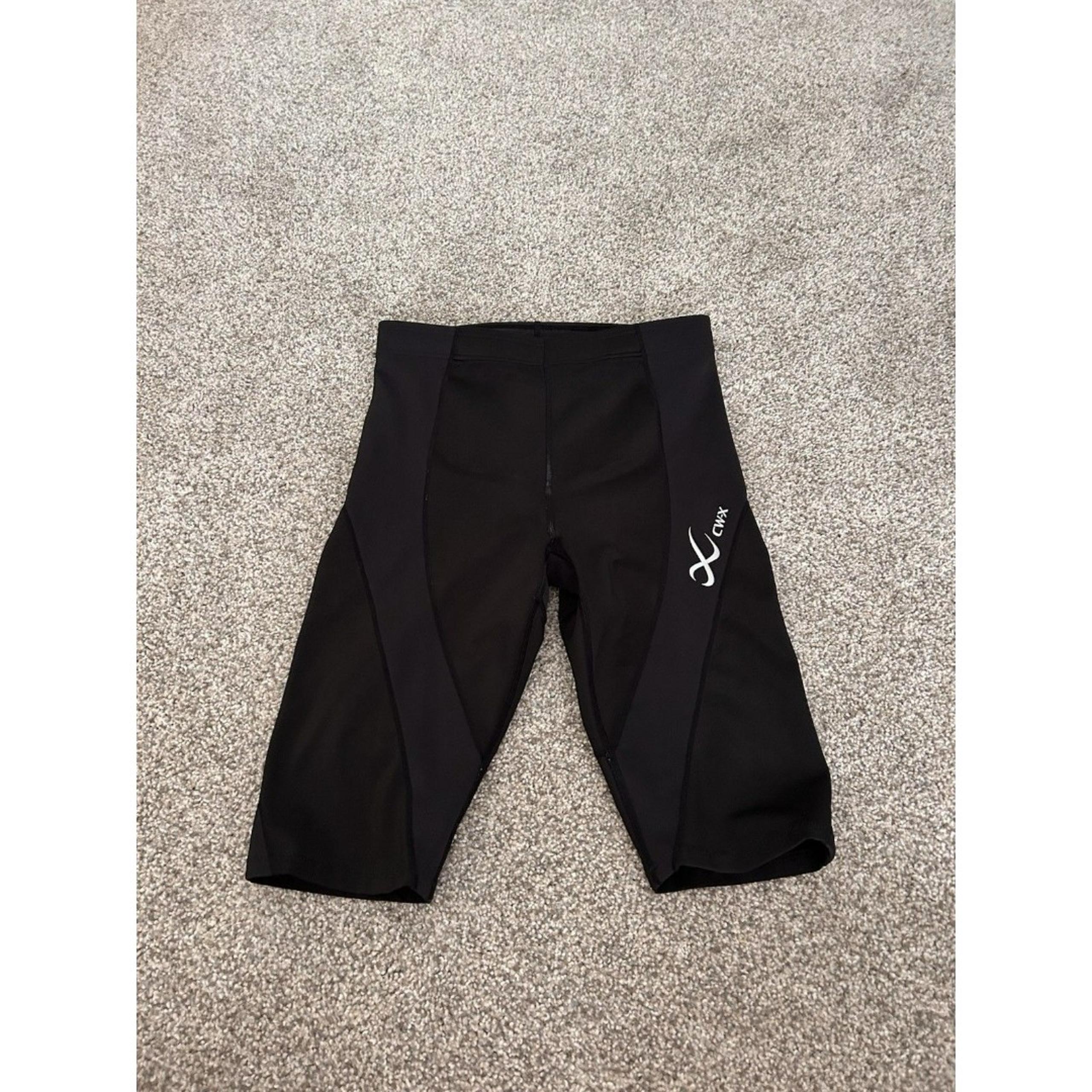 Women’s CW-X Endurance Pro Support Compression Athletic Shorts M Black 140805