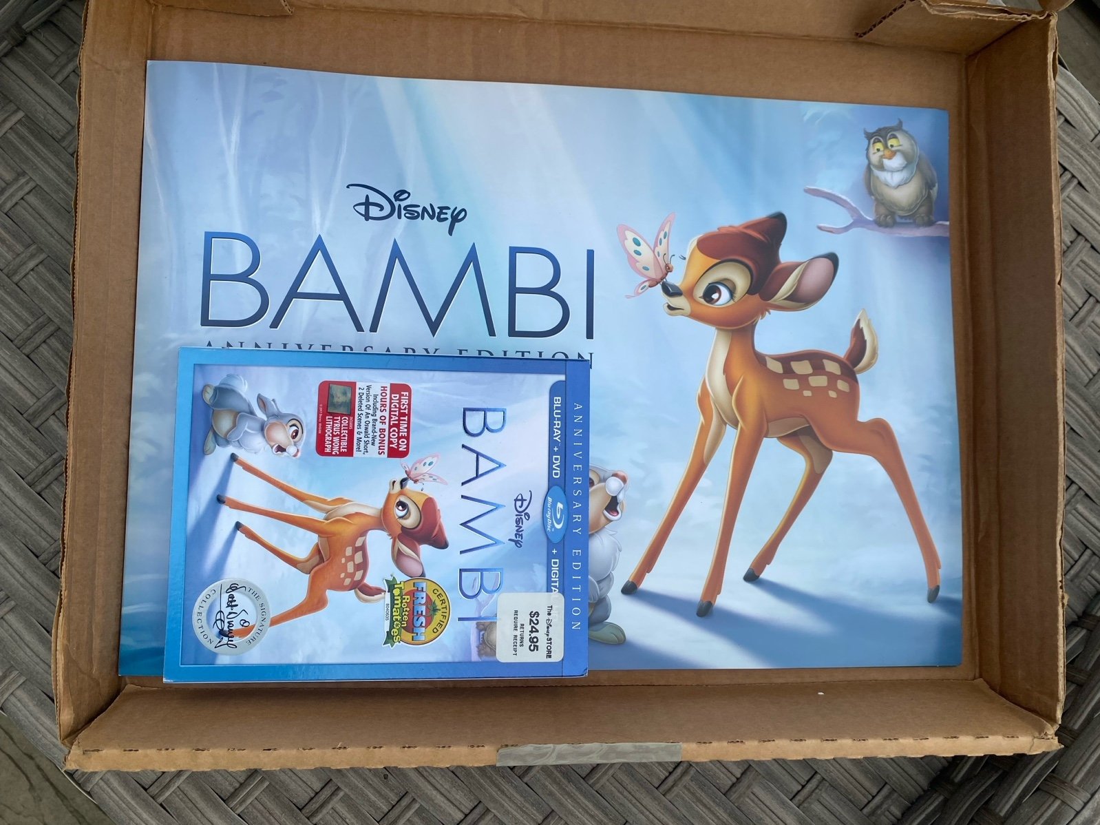 Bambi Anniversary Edition Blu-ray combo pack- NWT