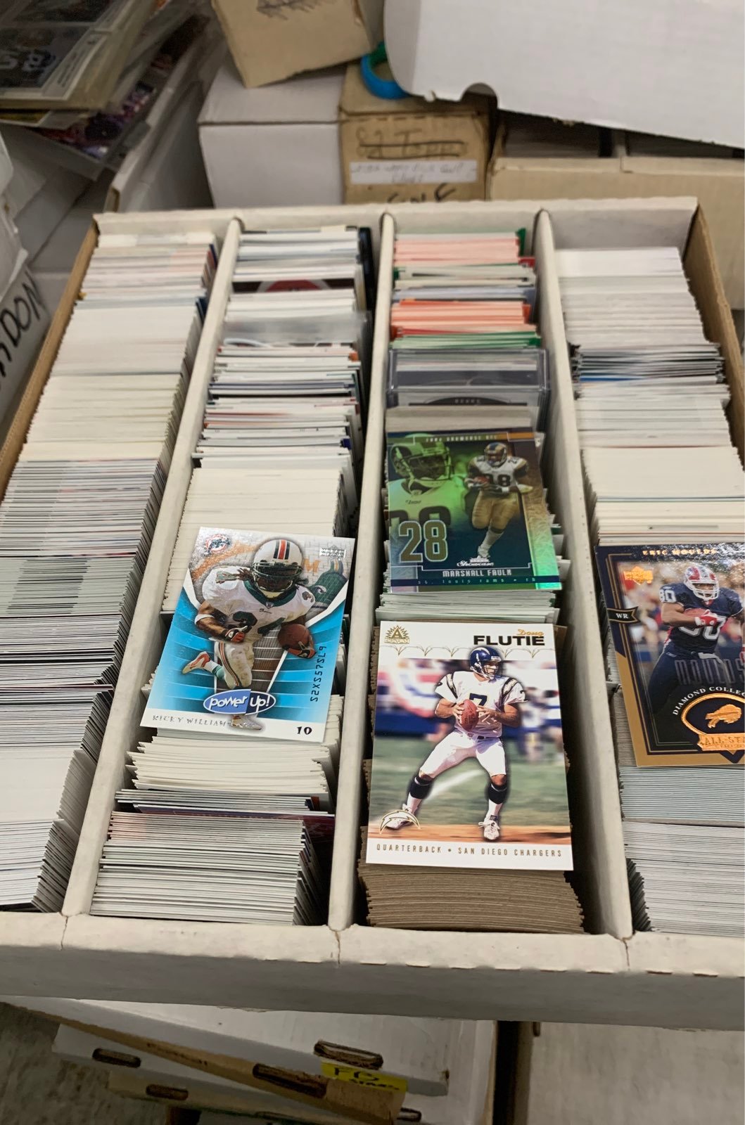 3000 nfl football cards box card collection
