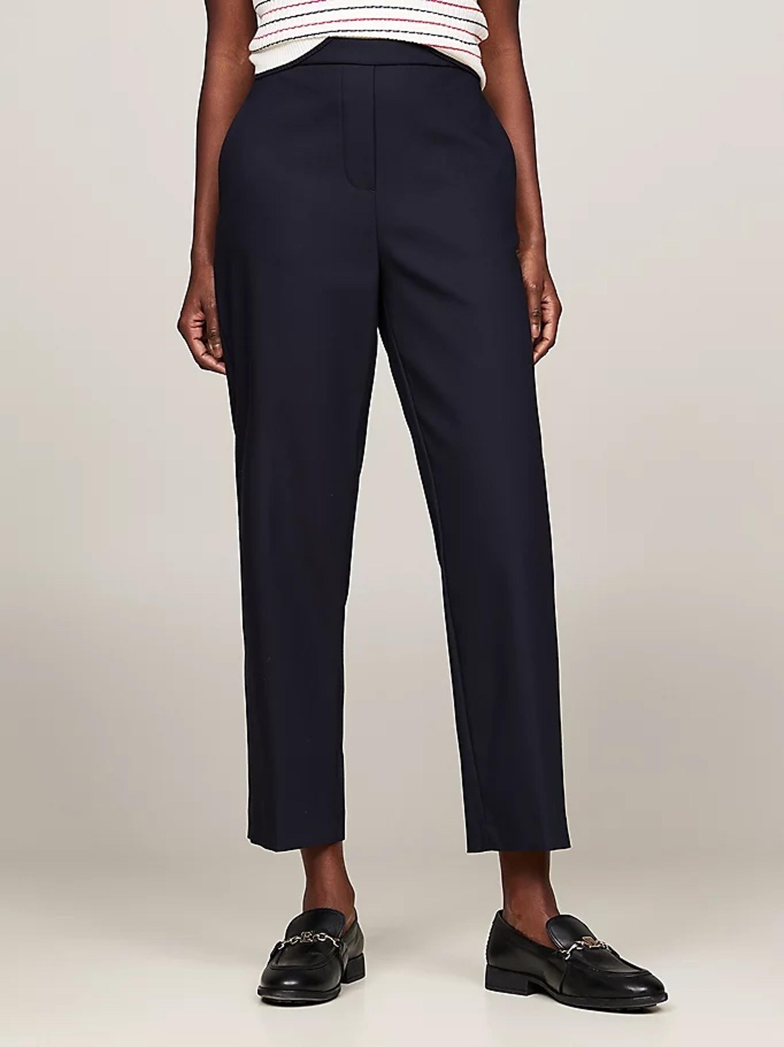 Tommy Hilfiger Womens NWT Navy Princeton Slim 2 Business Casual Dress Pant $80