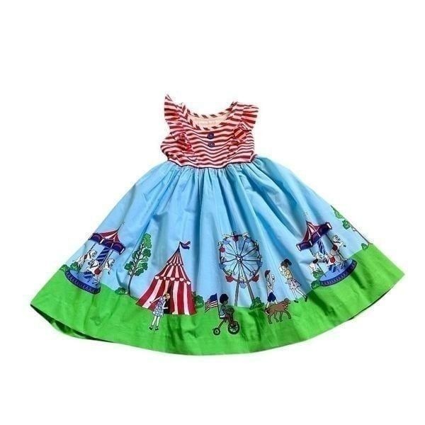 Eleanor Rose Rhonda Dress 4th July Parade Size 6-7