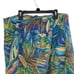 80's Talbots Wrap Skirt Silk Hawaiian Tropical Island Palm Print Knee Length L