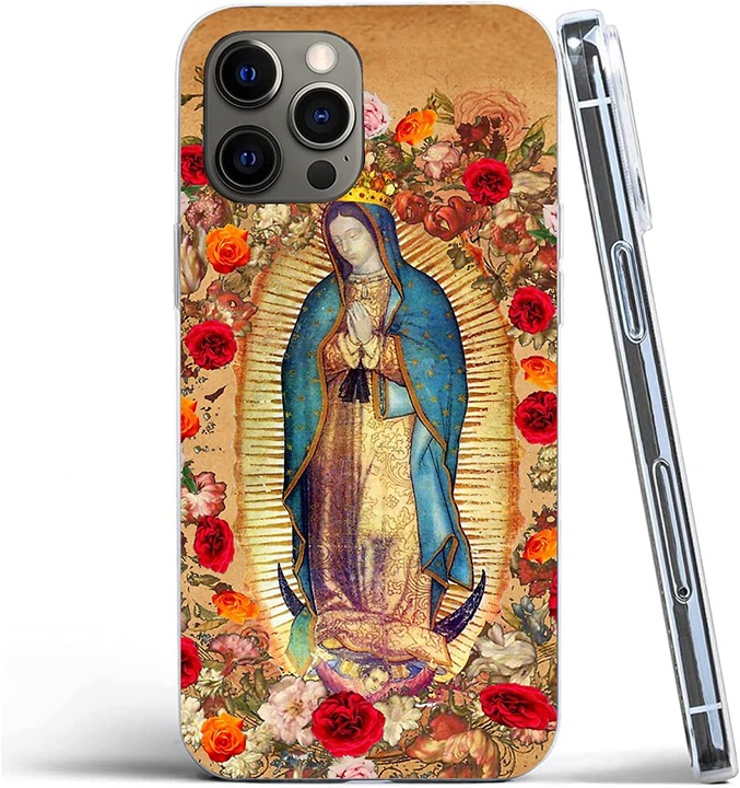 Phone Case Pure Clear for iPhone 13 Pro Cover Our Lady of Guadalupe Virgin