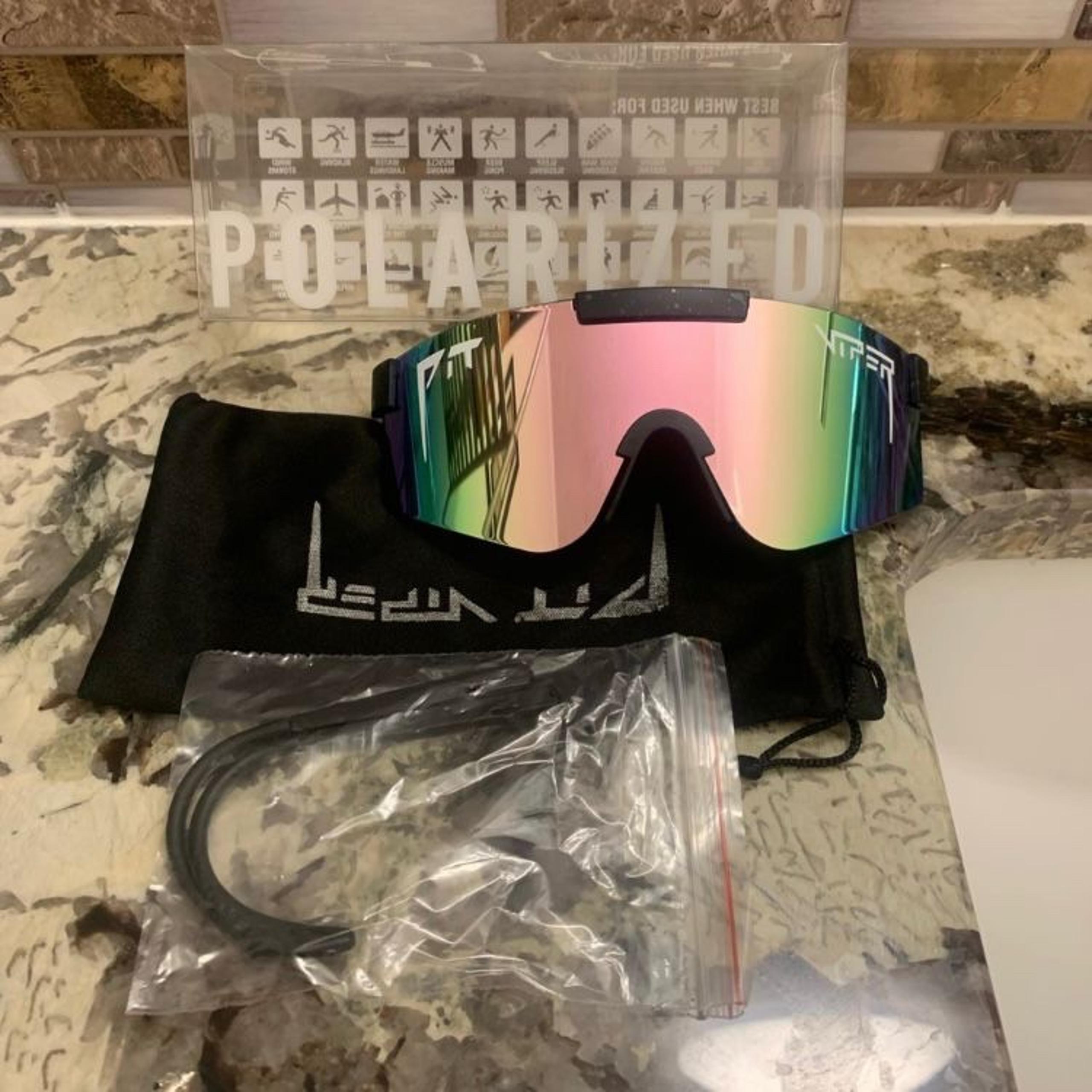 Viper Polarized Men Sport Sunglasses Driving Pilot Fishing Pit Wrap Glasses 11