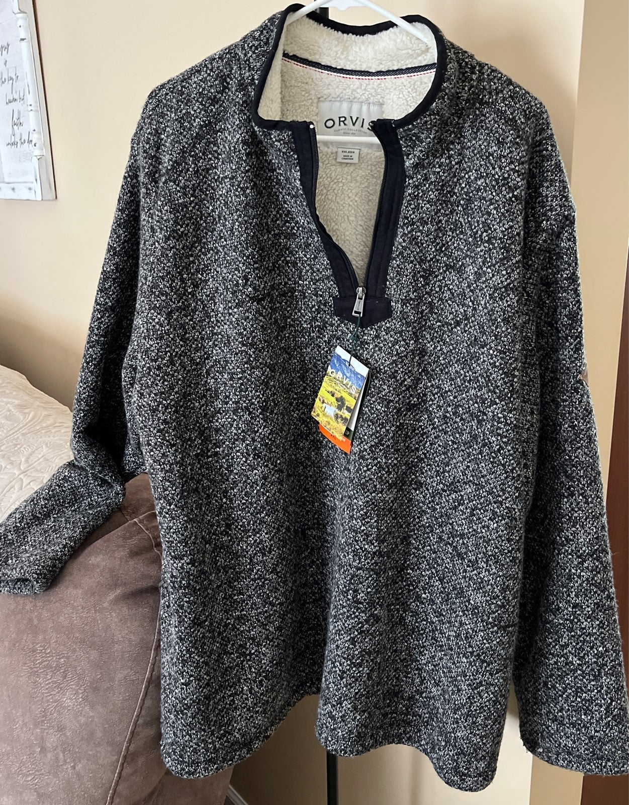 Orvis Men's Heavy weight Pull over Sherpa