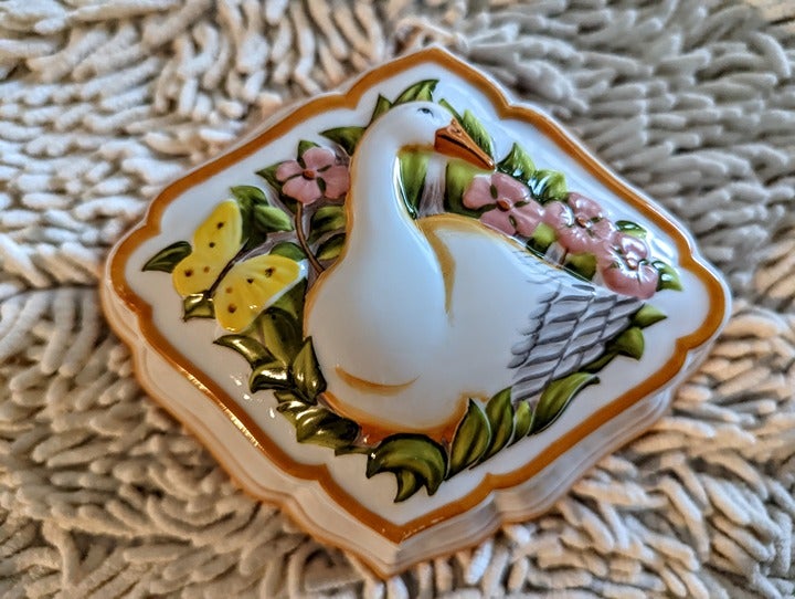 Vintage 1986 Franklin Mint Le Cordon Bleu Goose Hanging Molf
