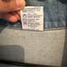 Rare Vintage TYCA USA Flag Embossed Men's Size XL jean Jacket