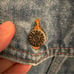 Rare Vintage TYCA USA Flag Embossed Men's Size XL jean Jacket
