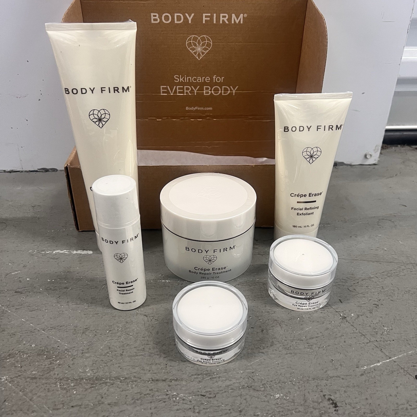 Crepe Erase 6-Piece Advanced Body Firm Skin Care Set - Anti-Aging and Firming
