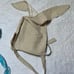 Love & Grow Vintage Bunny Bubble Romper and Bonnet 3T
