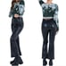 Princess Polly Faux Leather Pant Womens Size 12 Black High Waist Flare Leg Pant