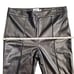 Princess Polly Faux Leather Pant Womens Size 12 Black High Waist Flare Leg Pant