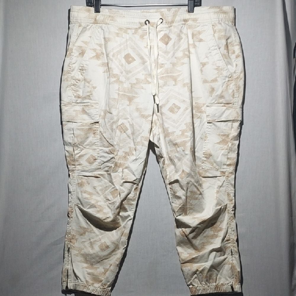 Polo Ralph Lauren Aztec Print cargo joggers women's size XXL