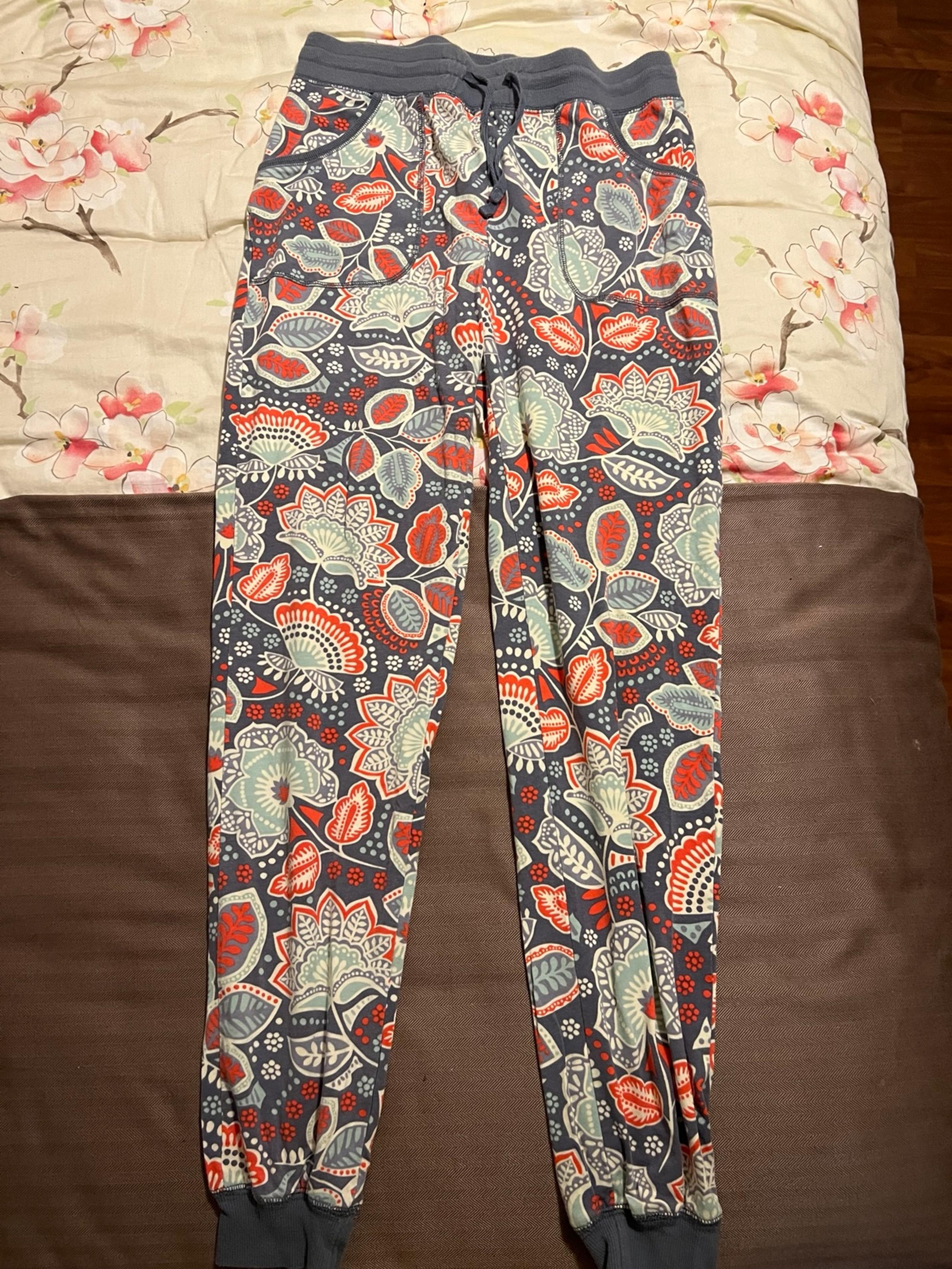 Vera Bradley Floral Lounge Pants Womens Small  Pajama Preppy