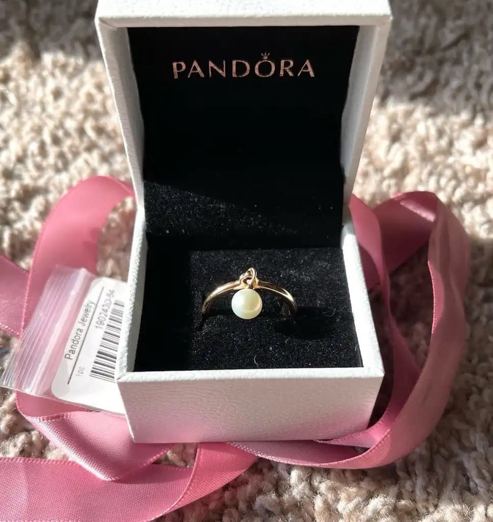 Pandora freshwater pearl ring best sale