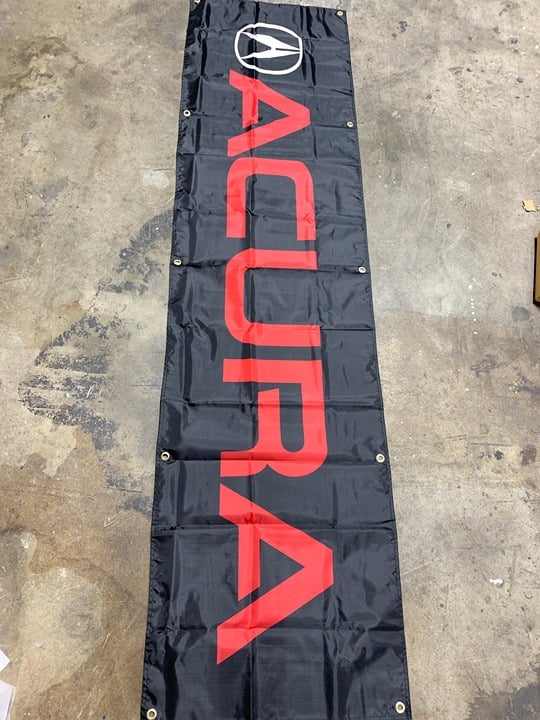 Acura Banner Flag 2x8ft 60x240cm Poly Garage Shop Wall Decor