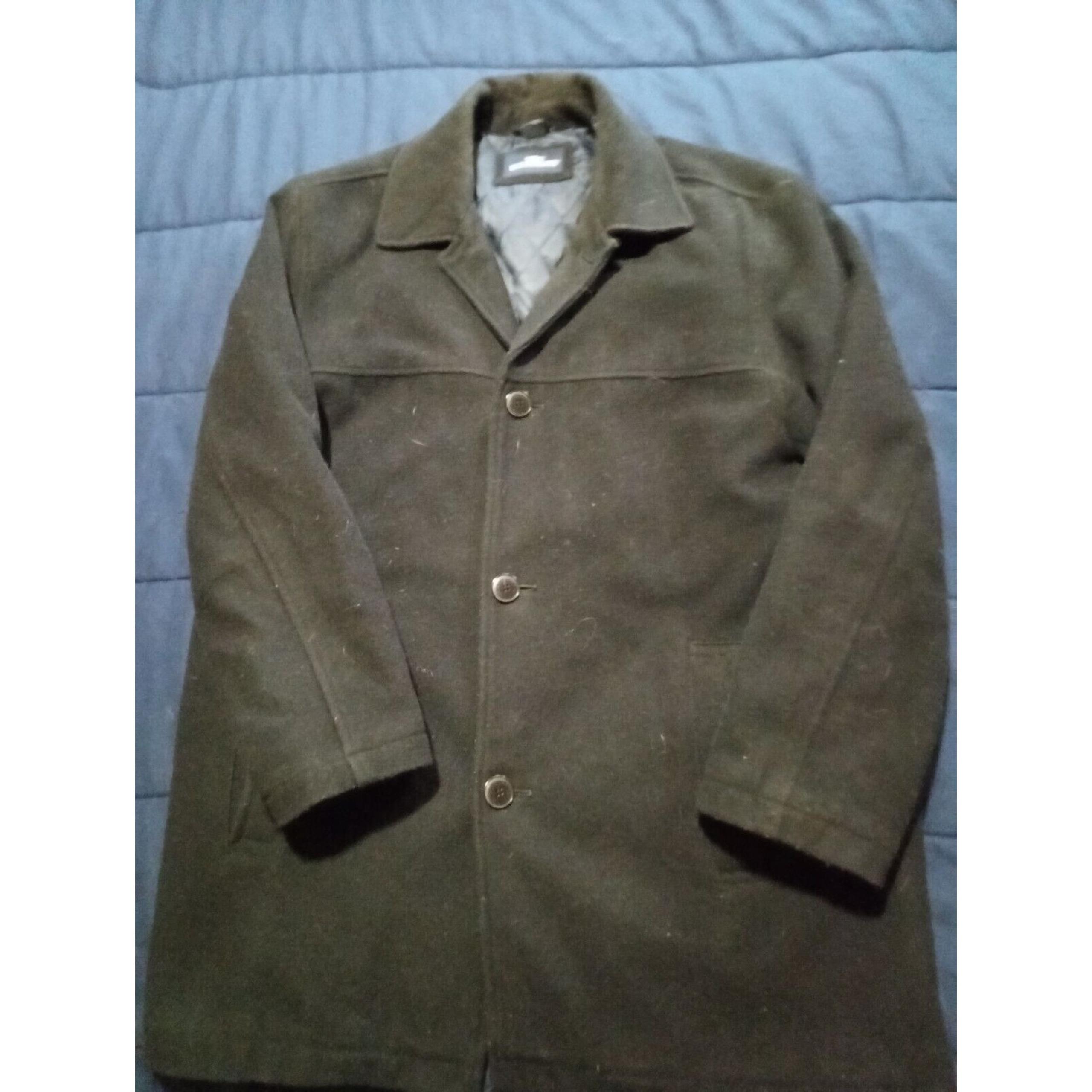 Dockers Men's Peacoat XL Winter Wool Blend Dark Gray Quilted Lining