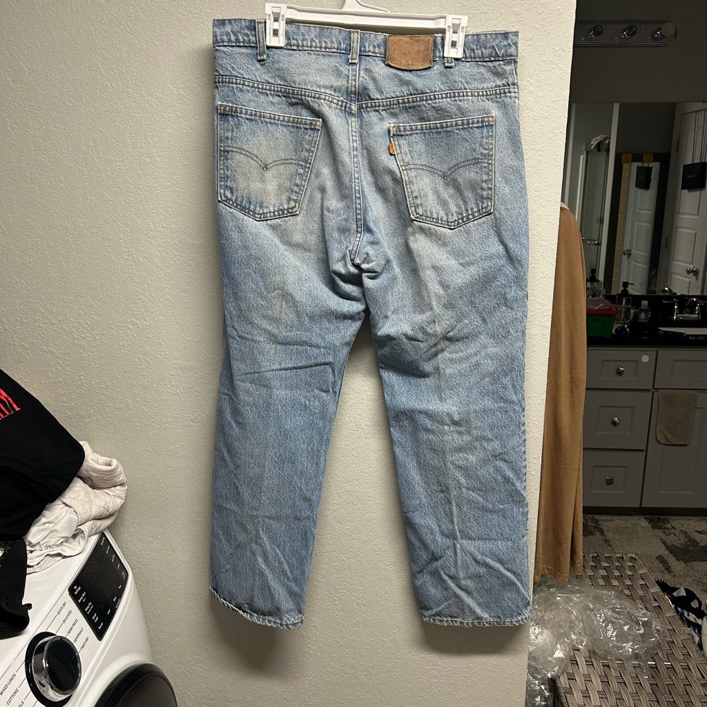 Vintage Levis Orange Label 38x30 Jeans Light Wash