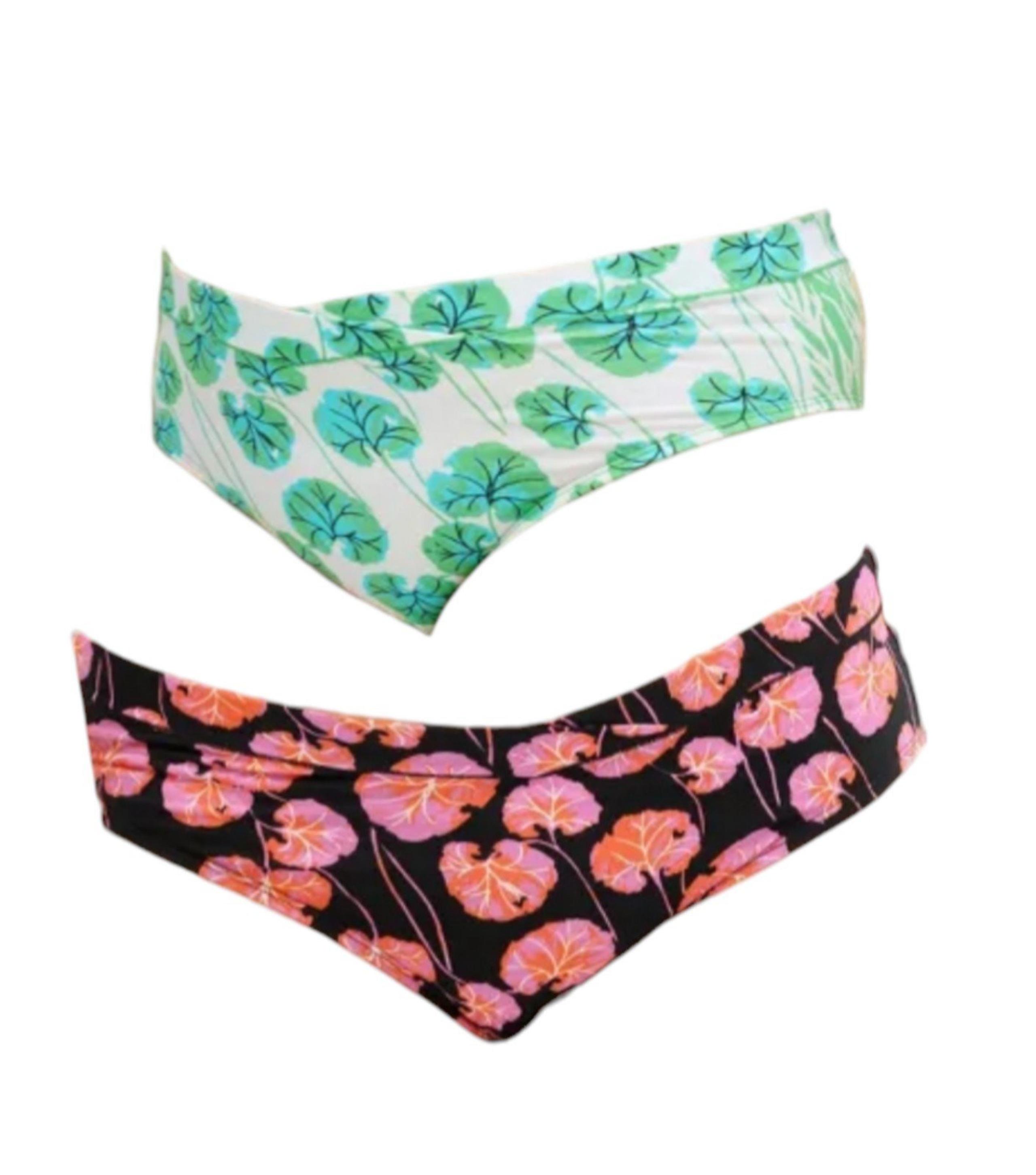 DVF Target Womans Sea Twig Green & Geranium Leaf Disco Zebra Pink Black Panty XL