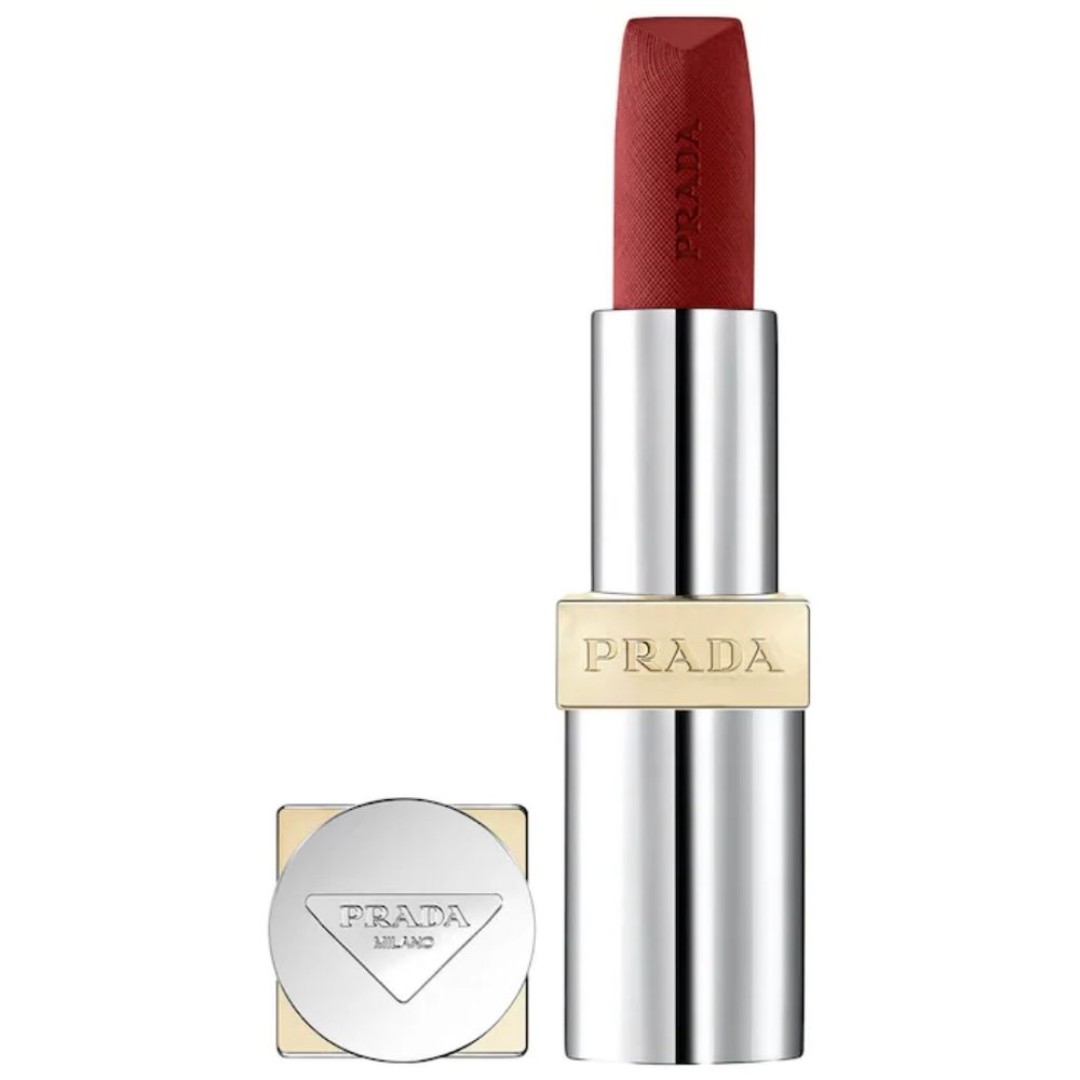 NEW PRADA MONOCHROME HYPER MATTE REFILLABLE LIPSTICK IN B03 MAHOGANY