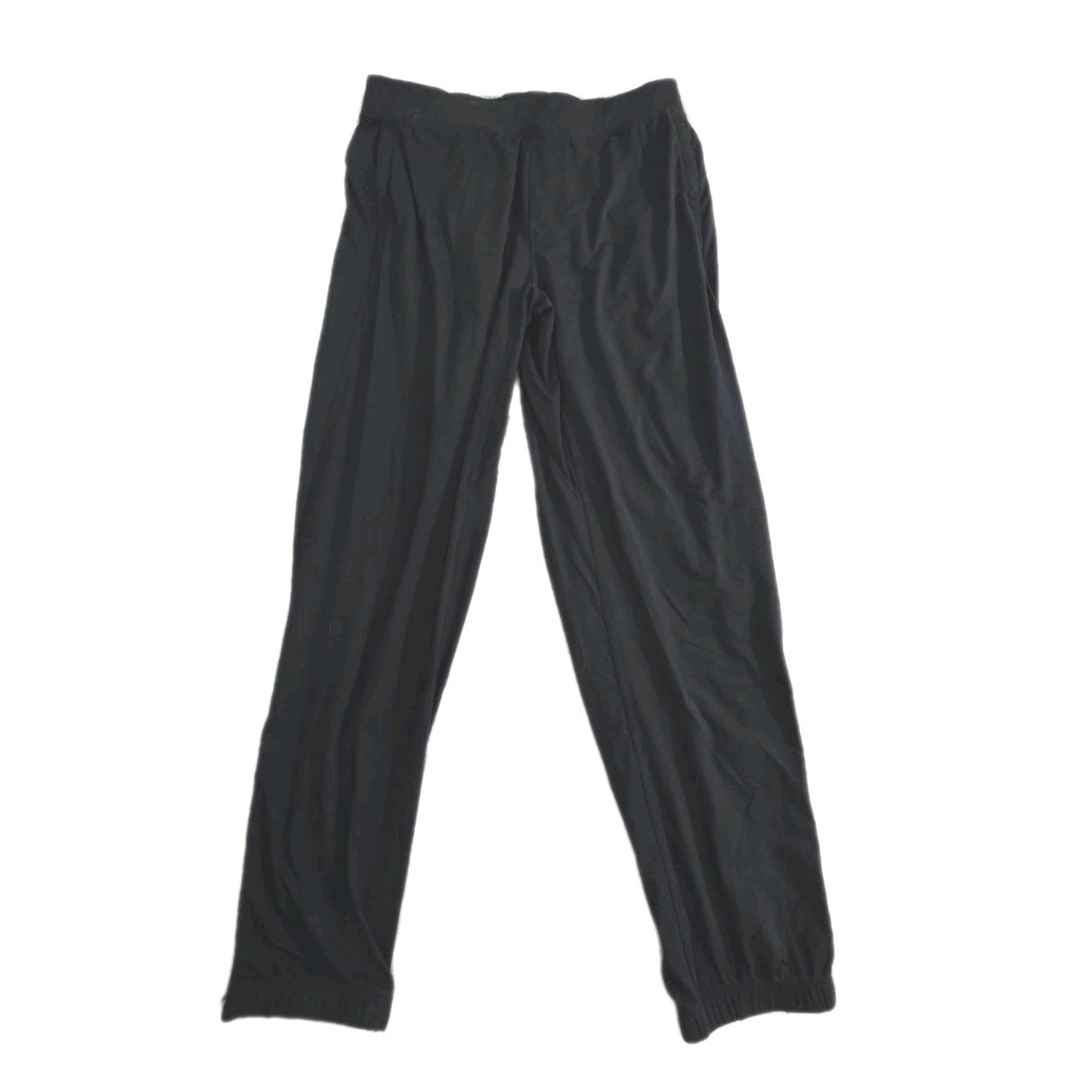 Zyia Navy Pants Mens Sz LARGE Joggers Tapered Golf Athleisure Running Ankle Zip