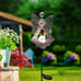 Solar Garden Stake Lights Metal Angel Solar Warm White LEDs Stake Light Memorial