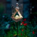 Solar Garden Stake Lights Metal Angel Solar Warm White LEDs Stake Light Memorial
