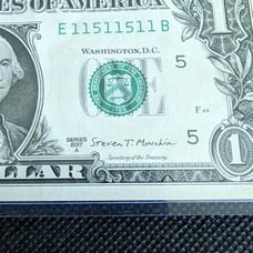 2017A 1 dollar bill Binary RADAR