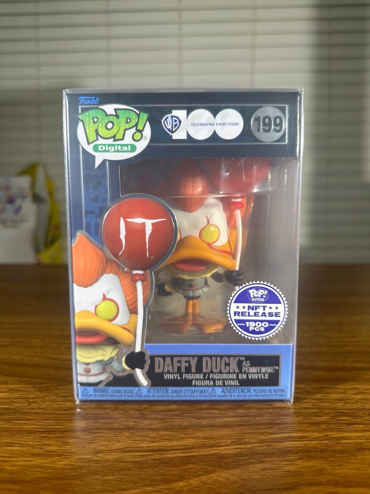 Daffy Duck as Pennywise Funko Pop! WB 100th NFT Droppp (LE 1329/1900)