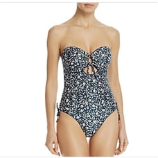 Peony Women's 170 Emerald Ruched Cutout One-Piece Swimsuit Size 6AU/2US