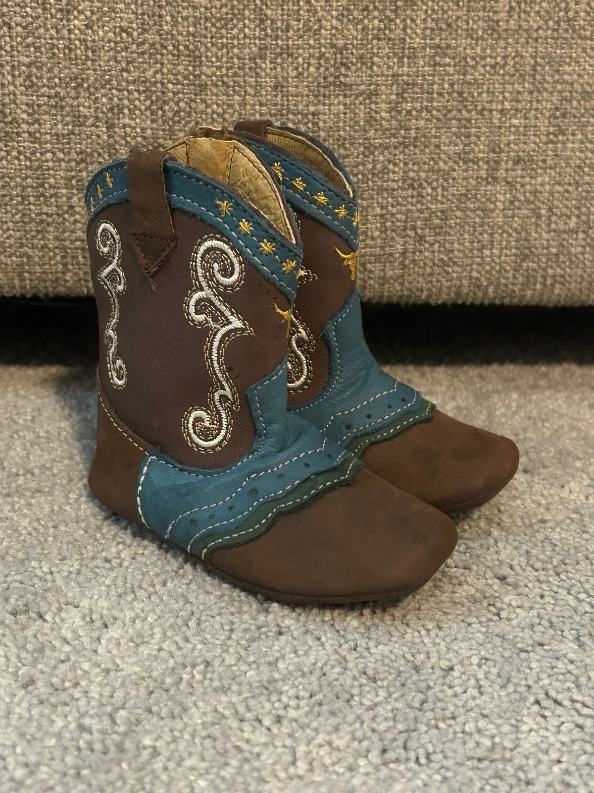 Girls Shea Baby Kids Leather infant Kids Boots Size 2