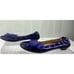 NANA Leather Purple Metallic Ballet Flats with Purple Ribbon Detail Size 9