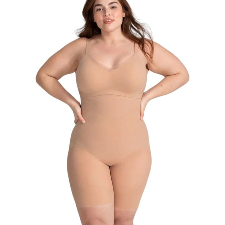 NWT Honeylove Super Power Short HLSW03 Sand Nude Size XL Shapewear NO Straps