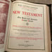 Vintage 1924 leather cover Old & New Testament Holy Bible Red Letter ed. Hertel