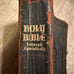 Vintage 1924 leather cover Old & New Testament Holy Bible Red Letter ed. Hertel