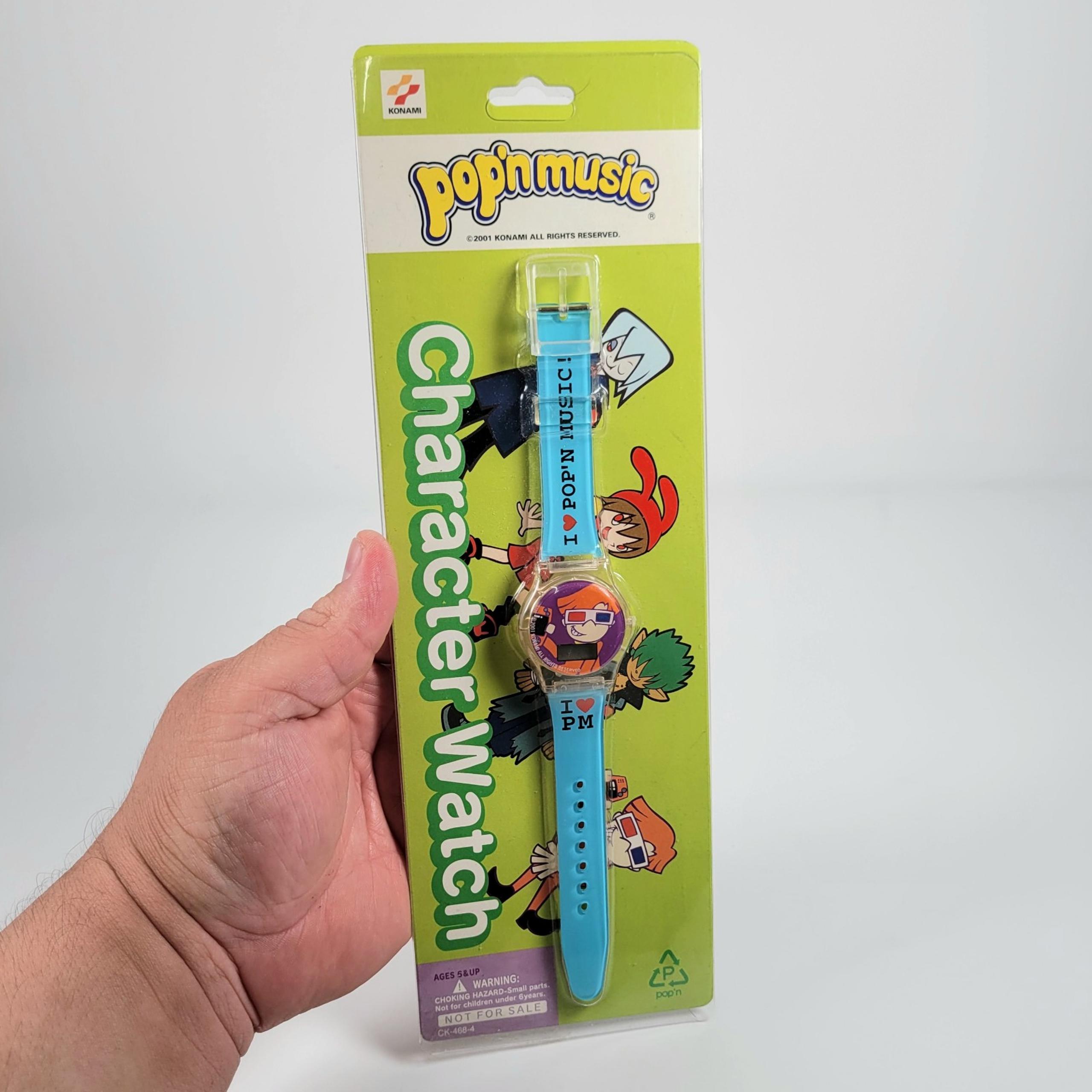 RARE NIP Konami Pop'n Music Prize Character Watch BLUE