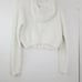 Skims Women's Off White Long Sleeve Cozy Knit Zip Up Casual Hoodie Size M